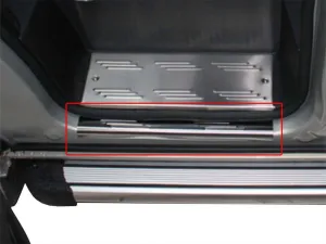 Ford Custom V362 Uyumlu Kapı Eşiği 2 Parça Krom (Yazılı) 2013 Ve Sonrası