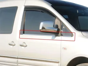 Caddy Uyumlu Cam Çıtası 4 Parça Krom 2003-2010