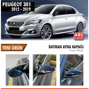 Peugeot 301 2012-2024 (M3) uyumlu 2012 Sonrası Batman Yarasa Ayna Kapağı (Piano Black) modelleri Oto Aksesuar Shop'de. Kaliteli malzeme, hızlı kargo ve güvenli
