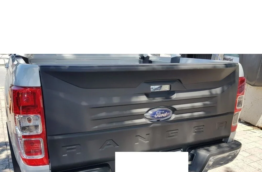 Ford Ranger Uyumlu T6 Bagaj Kapağı Kaplama Ranger Yazılı Mat Siyah