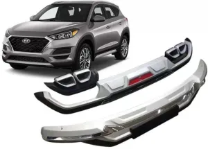 Hyundai Tucson Uyumlu Ön Ve Arka Tampon Koruma Difüzör 2019+DRS Tuning kalitesiyle tanışın! Özel olarak Hyundai  model araçlar için üretilen bu ürün, otomobilin