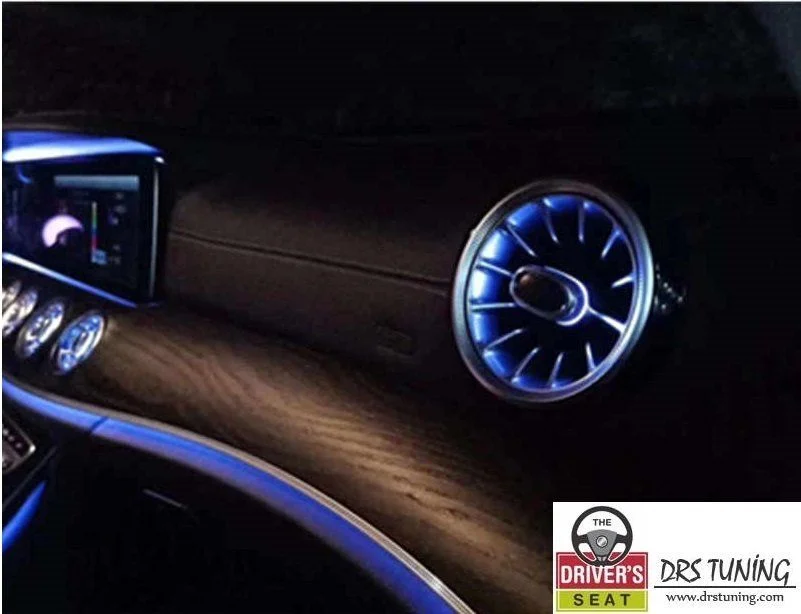 Drs Tuning 64 Renk Uyumlu Ledli Hava Izgara Mercedes C Serisi W205 İç Atmosfer Işığı