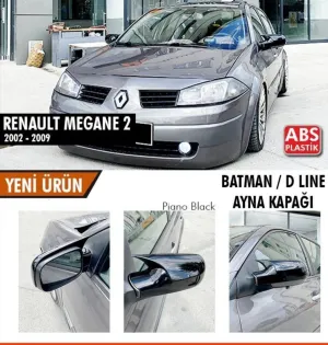 Renault Megane 2002-2008 (LM) uyumlu 2 (2002-2009) Batman Yarasa Ayna Kapağı (Piano Black) modelleri Oto Aksesuar Shop'de. Kaliteli malzeme, hızlı kargo ve