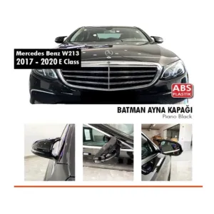 Mercedes E Uyumlu Serisi W213 2017-2023 Batman Yarasa Ayna Kapağı (Parlak Siyah)