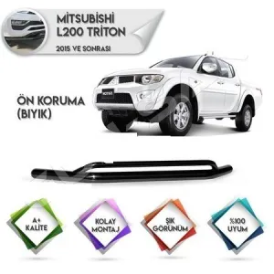 Mitsubishi L200 Uyumlu Koruma Ön Korum Barı Drs 4X4 Tunıng Drs 4X4 TuningDRS Tuning kalitesiyle tanışın! Özel olarak Mitsubishi  model araçlar için üretilen bu 
