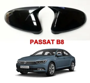 Drs Tuning Passat Uyumlu B8 Yarasa Batman Ayna Kapağı (Parlak Siyah)