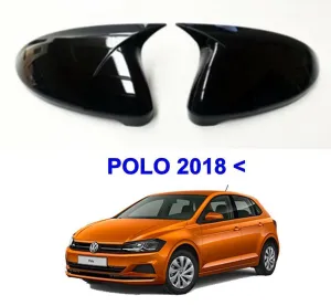 Volkswagen Polo 2017-Günümüz (AW) uyumlu 2017 Sonrası Batman Yarasa Ayna Kapağı (Parlak Siyah) modelleri Oto Aksesuar Shop'de. Kaliteli malzeme, hızlı kargo ve