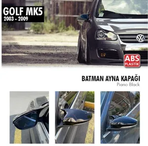 Volkswagen Golf 2003-2008 (Mk5) uyumlu 5 (2003-2009) Batman Yarasa Ayna Kapağı (Parlak Siyah) modelleri Oto Aksesuar Shop'de. Kaliteli malzeme, hızlı kargo ve