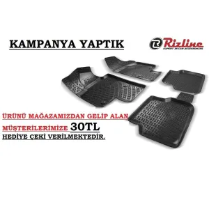 Drs Tuning Amarok Uyumlu 2010 Sonrası 3D Havuzlu Paspas Orjinal Rizline