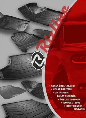 Hyundai İ20 Uyumlu 2015 Sonrası 3D Havuzlu Paspas Orjinal Rizline Drs