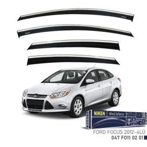 Niken Ford Uyumlu Focus 3 2012-2016 Kromlu Cam Rüzgarlığı