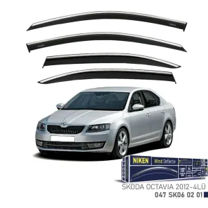 Niken Skoda Uyumlu Octavia -2012 2019 Kromlu Cam Rüzgarlığı 4'LüDRS Tuning kalitesiyle tanışın! Özel olarak Skoda  model araçlar için üretilen bu ürün, otomobil