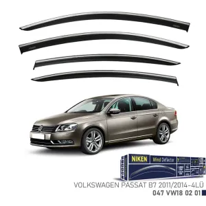 Niken Volkswagen Uyumlu Passat B7 Kromlu Cam Rüzgarlığı 2011 - 2014 thumb 1
