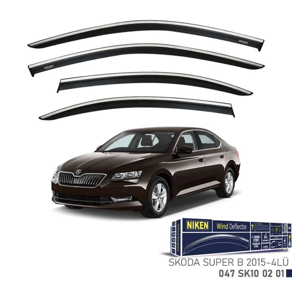 Skoda Uyumlu Süper B Kromlu Cam Rüzgarlığı 2015 - 2019