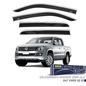 Niken Volkswagen Uyumlu -2009 Amarok Cam Rüzgarlığı Kromlu thumb 1