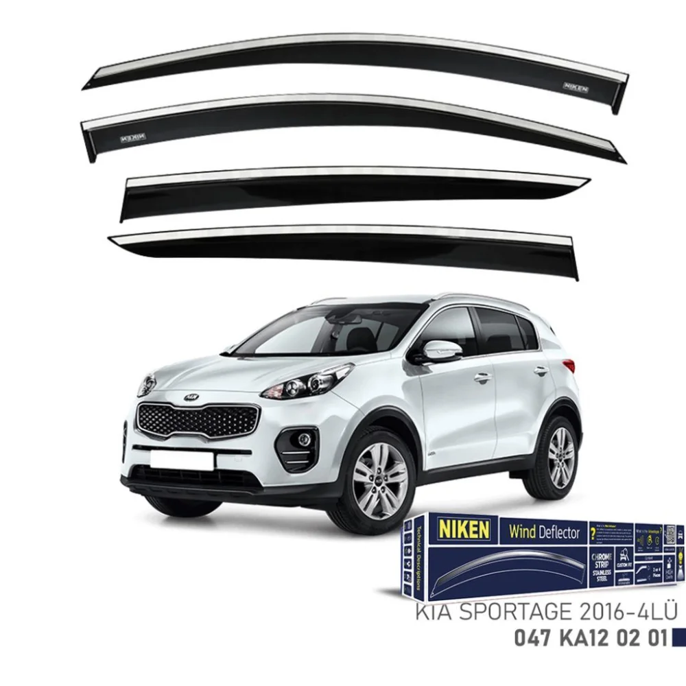 Kia Uyumlu Sportage 2016 Sonrası  Kromlu Cam Rüzgarlığı