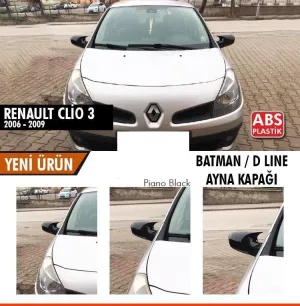 Renault Clio 2005-2012 (X85) uyumlu 3 (2006-2009) Batman Yarasa Ayna Kapağı (Piano Black) modelleri Oto Aksesuar Shop'de. Kaliteli malzeme, hızlı kargo ve