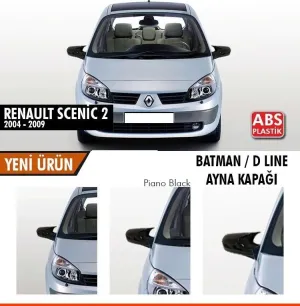 Renault Scenic 2003-2009 (FA) uyumlu 2 (2004-2009) Sonrası Batman Yarasa Ayna Kapağı (Piano Black) modelleri Oto Aksesuar Shop'de. Kaliteli malzeme, hızlı