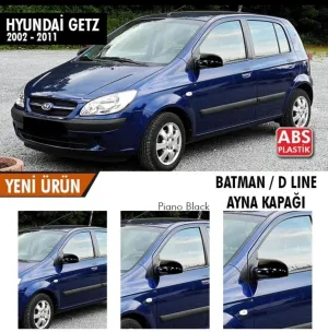 Hyundai Getz 2002-2011 (TB) uyumlu (2002-2011) Batman Yarasa Ayna Kapağı (Parlak Siyah) modelleri Oto Aksesuar Shop'de. Kaliteli malzeme, hızlı kargo ve