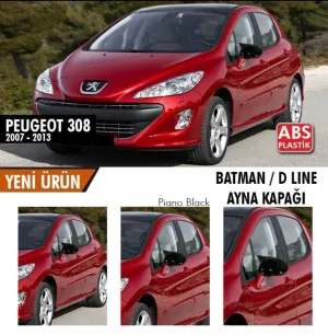 Peugeot 308 2007-2013 (T7) uyumlu (2007-2013) Batman Yarasa Ayna Kapağı (Piano Black) modelleri Oto Aksesuar Shop'de. Kaliteli malzeme, hızlı kargo ve güvenli