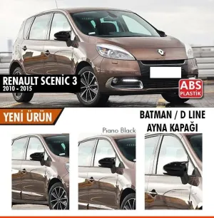 Renault Scenic 2009-2016 (JM) uyumlu 3 (2010-2015) Sonrası Batman Yarasa Ayna Kapağı (Piano Black) modelleri Oto Aksesuar Shop'de. Kaliteli malzeme, hızlı