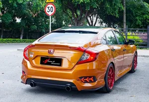 Honda Civic Fc5 Uyumlu 2016 S - Spoiler, Bagaj Üzeri, Rs Twin, Ham Ürün, Abs