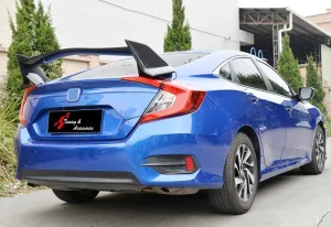 Honda Civic Uyumlu 2016 S Fc5 - R Type 3 Parça Spoiler - Abs Plastik