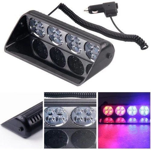 Cam İçi Uyumlu Çakar Lamba Uzaktan Kumandalı 16 LED 24W 12V Kırmız