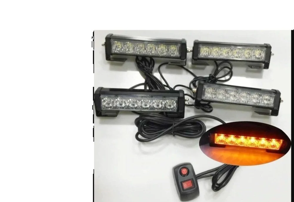 Drs Tuning Çakar Lamba Uyumlu Power Ledli 4'Lü Kırmızı-BeyazMavi-Beyaz 12V