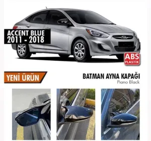 Hyundai Accent Blue 2011-2017 (RB) uyumlu Accent Blue Sinyalli Batman Yarasa Ayna Kapağı Piano Black / 2011-2019 modelleri Oto Aksesuar Shop'de. Kaliteli