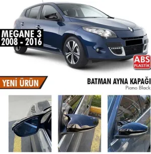 Renault Megane 2008-2016 (X95) uyumlu 3 (2008-2016) Batman Yarasa Ayna Kapağı (Piano Black) modelleri Oto Aksesuar Shop'de. Kaliteli malzeme, hızlı kargo ve