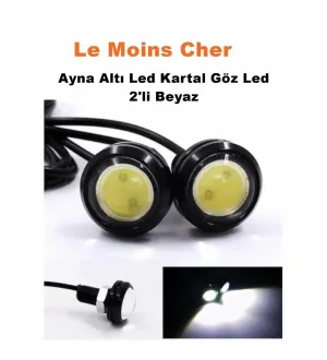 Ayna Altı Uyumlu LED Kartal Göz LED 2'Li Beyaz LED Aynı Gün Kargo thumb 2