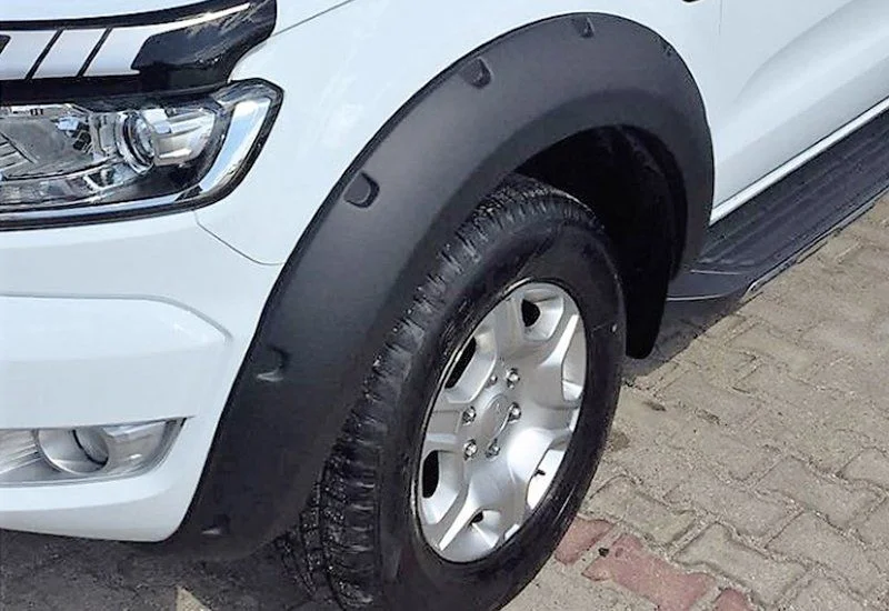 Ranger Uyumlu T6 2011 - Çamurluk Kaplaması, M.Siyah, Ön Arka
