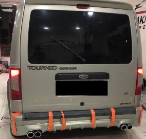 Ford Connect Uyumlu Arka Difüzör X Model Ara Karlık Boyalı