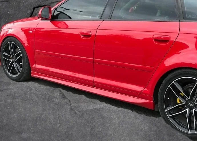 Audi A3 Uyumlu Hatchback R Yan Marşpiyel 2013-2016 Arası Boyalı