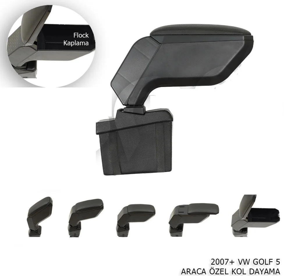 Drs Tuning Golf Uyumlu 5 Kol Dayama - Kolçak Siyah 2004-2009