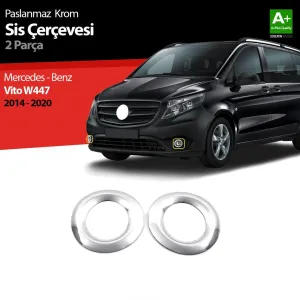 S-Dizayn Mercedes Vito W447 Krom Sis Farı Çerçevesi 2 Prç. 2014-2020Araca &Ouml;zel Krom Aksesuar&Uuml;r&uuml;n &Ouml;zellikleri:Krom &uuml;r&uuml;nler ara&cced