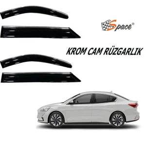 Ford Focus 2018-2025 (C519) uyumlu Krom Cam Rüzgarlığı 2019-2021/ Caru419 modelleri Oto Aksesuar Shop'de. Kaliteli malzeme, hızlı kargo ve güvenli alışverişle
