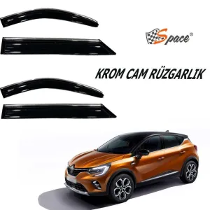 Renault Captur 2019-Günümüz uyumlu Krom Cam Rüzgarlığı 2019-2021/ Caru424 modelleri Oto Aksesuar Shop'de. Kaliteli malzeme, hızlı kargo ve güvenli alışverişle