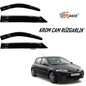 Krom Cam Rüzgarlığı 1.2Mm Renault Megane 2 2006 4 Lü 448
