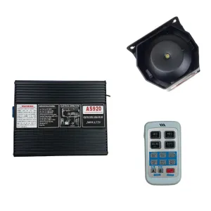 Mikrofonlu Metal Siren Uzaktan Kumandalı /Sssr45-1 - Görsel 2