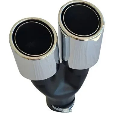 Drs Tuning Egzoz Ucu 85'Lik Çiftli Sol Kromajlı Eguc438-A