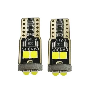 Dekoratif Led Ampul T10-6Smd 3030 Canbus 12V Çift Beyaz 865