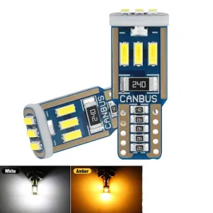Dekoratif Led Ampul T10-15Smd 4014 Canbus 12V Çift Beyaz / Laam862 thumb 4