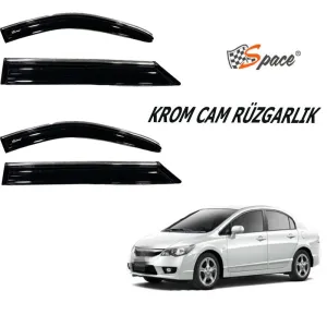 oto uzay uyumlu Krom Cam Rüzgarlığı Honda Civic 2006-2011/ Caru410 modelleri Oto Aksesuar Shop'de. Kaliteli malzeme, hızlı kargo ve güvenli alışverişle hemen