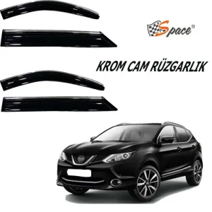 Krom Cam Rüzgarlığı Nissan Qashqai 2016-2021/ Caru403 thumb 1