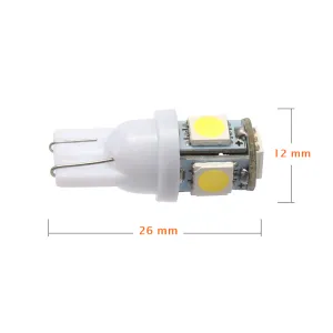 Dekoratif Led Ampul T10-2X5 Smd Led Mavi 12V/Laam118-2-12 thumb 4