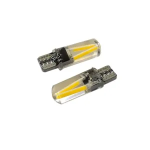Space Uzun T10 Cob Ledli Canbus'lı Silikon Dekoratif Ampul 12V-3W Turuncu / Laam678