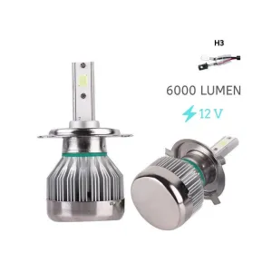 Led Far Ampulü H3-3500Lmx2-30W-12V Buz Mavisi / Laam701 thumb 1