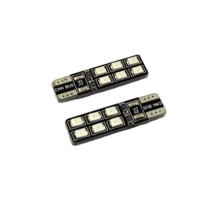 Led Ampul Dipsiz T10-12Smd Kırmızı 2'Li Set 24V / Laam640-2
